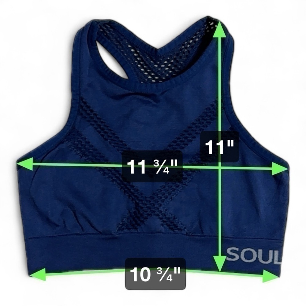 Soulcycle Top Sports Bra Navy Blue XS Excellent Condition Great Excerise Top - Picture 5 of 5